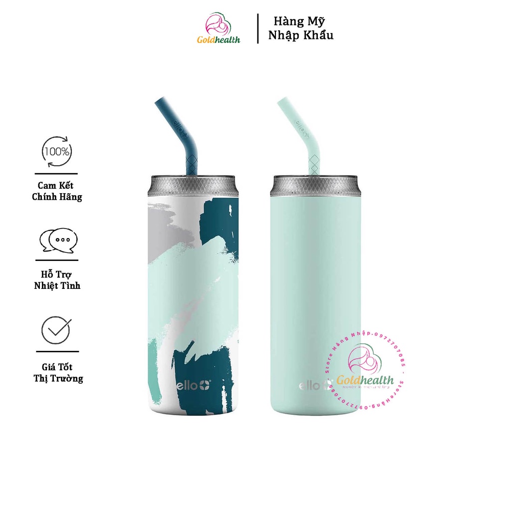 SET 2 LY GIỮ NHIỆT LY GIỮ NHIỆT NÓNG LẠNH ELLO 591ML MỸ