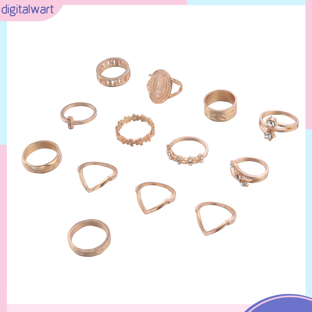 Set 13 Nhẫn Nữ Thời Trang Vintage