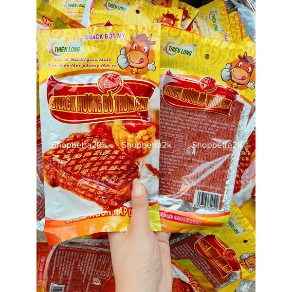 Gói snack bò thơm cay