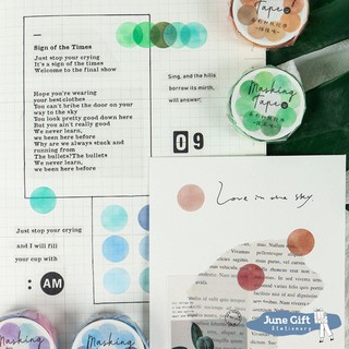 Cuộn 100 Sticker Chấm Tròn Nhiều Màu