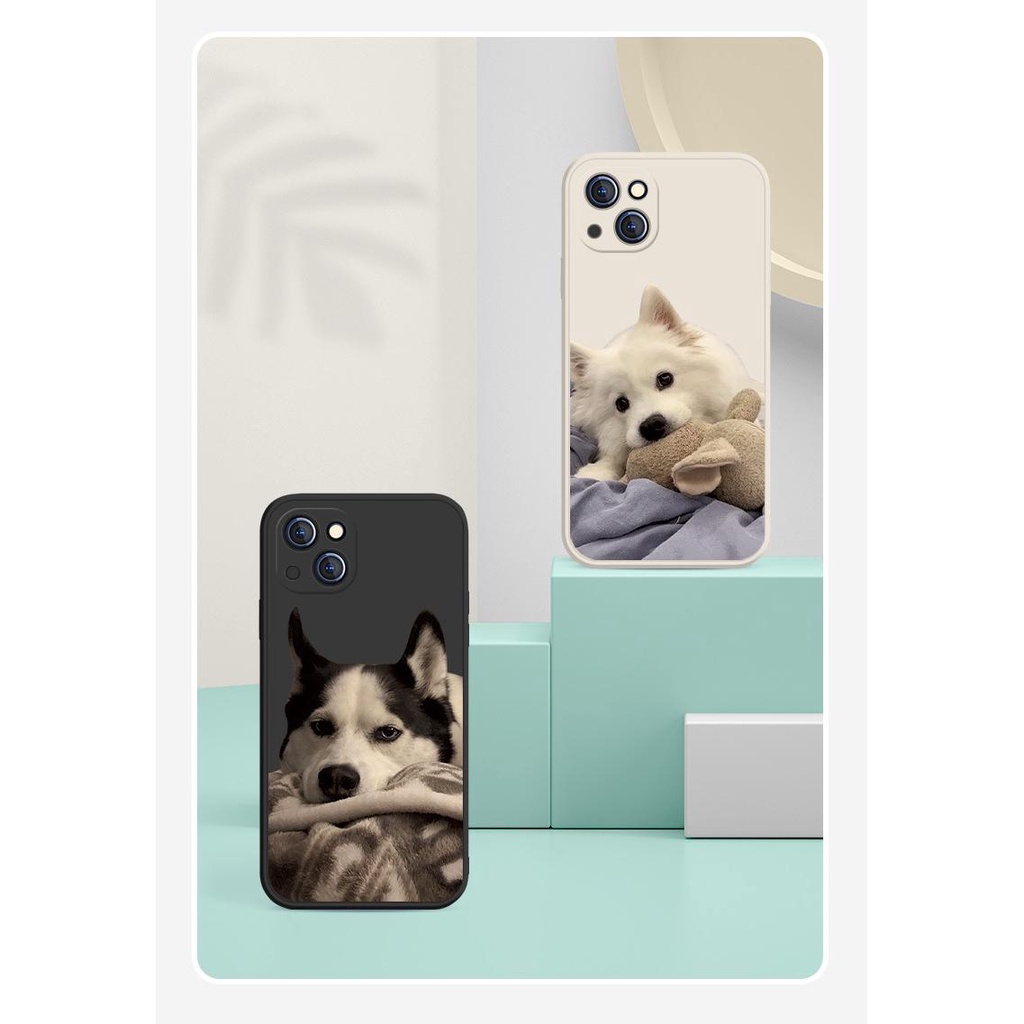 Ốp Điện Thoại Hình Chú Chó Husky Chống Sốc Cho Iphone 13 Pro 11 Pro Max Xr 6s 7 8 Plus 12 Mini 14 Xs Max
