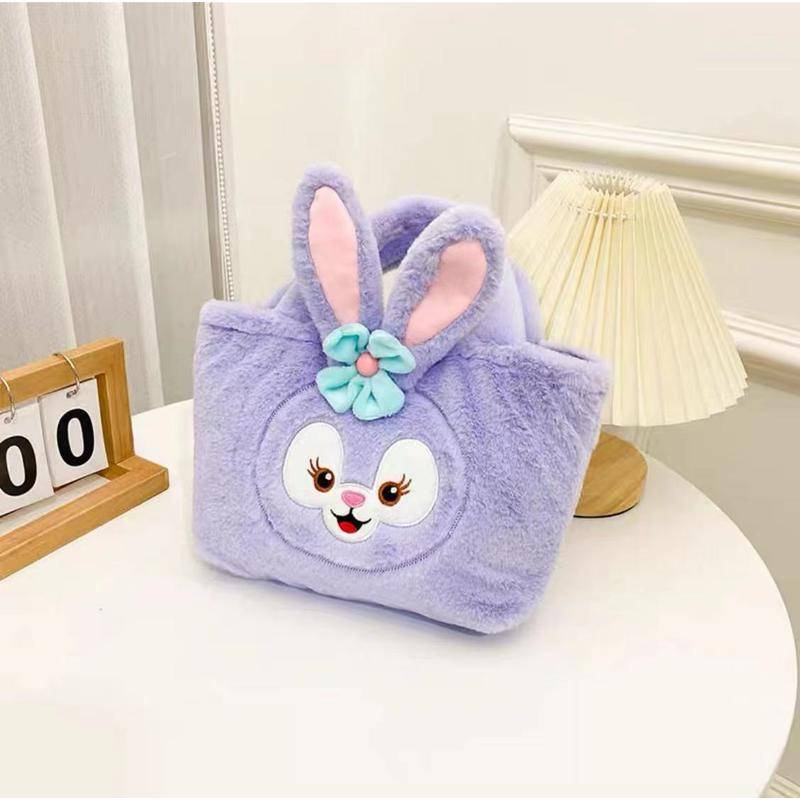 Cute Plush Tote Bag Handbag - Cartoon Small Satchel