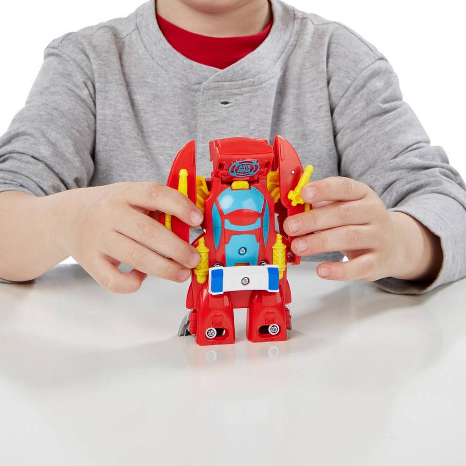 Đồ chơi Robot Transformer Playskool Heroes Rescue Bots Heatwave the Fire-Bot biến hình xe ô tô (Box)