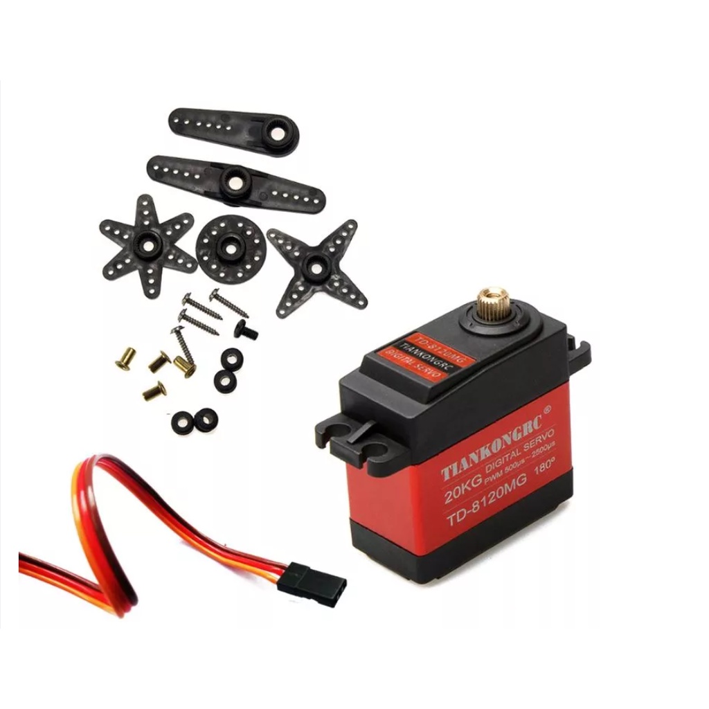Động cơ servo 20kg TITANKONGRC TD-8120 180 độ dùng cho xe RC 1/10 1/12 , thuyền ...