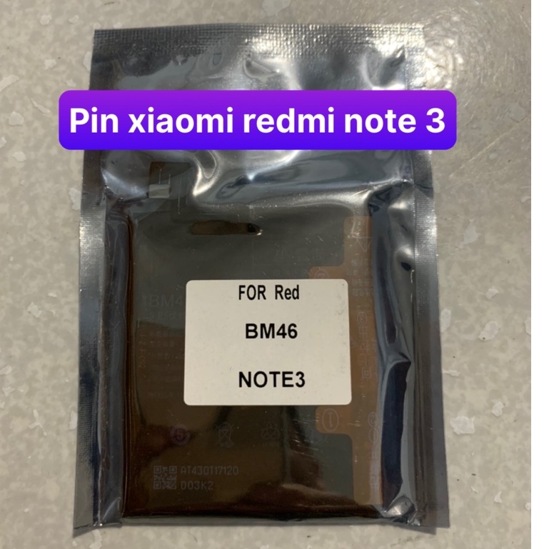 pin xiaomi BM46 / redmi note 3 zin dung lương 4050mAh