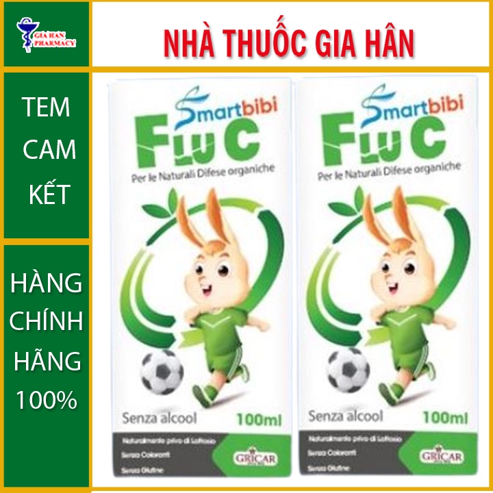 SmartBiBi Flu C - Tăng cường đề kháng hô hấp trên,hỗ trợ giảm cảm cúm , cảm lạnh 100ml - Gia Hân