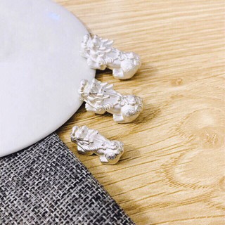 Phụ kiện Charm Tỳ Hưu (Bạc 925) dùng xỏ Vòng Đá Phong Thủy