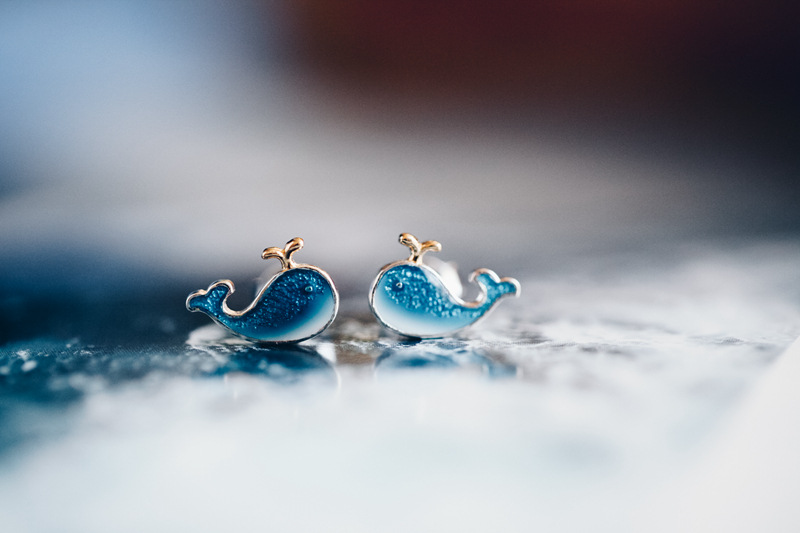 Hoa Tai Mạ Bạc 925 Hình Cá Voi Xinh Xắn Cho Nữ