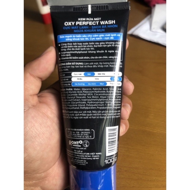 Sữa rửa mặt Oxy 100g