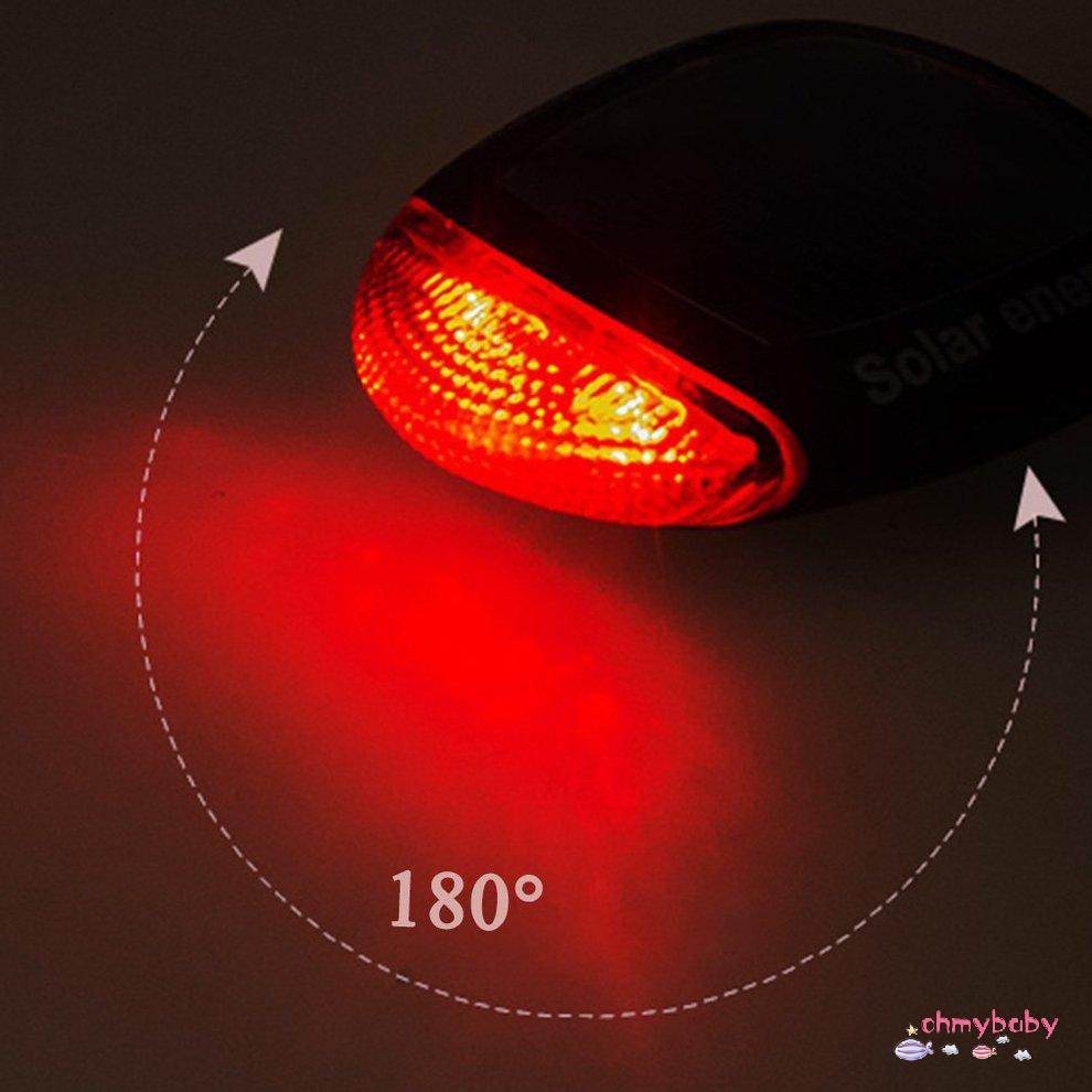Xe đạp năng lượng mặt trời Đèn LED đi xe đạp Đuôi xe đạp phía sau Đèn đỏ Đèn hậu w / Kẹp [8/10]