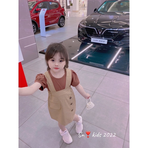 Set váy yếm hàn cho bé
