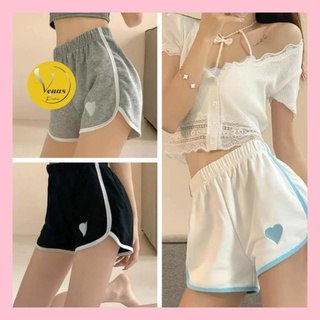 Quần short Heart Ulzzang quần đùi nữ mặc nhà ngắn cạp chun chất Umi_VIETVENUS