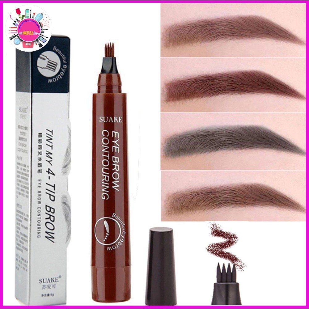 Chỉ Kẻ Mày Phẩy Sợi 4D Đẹp Tự Nhiên Không Thấm Nước