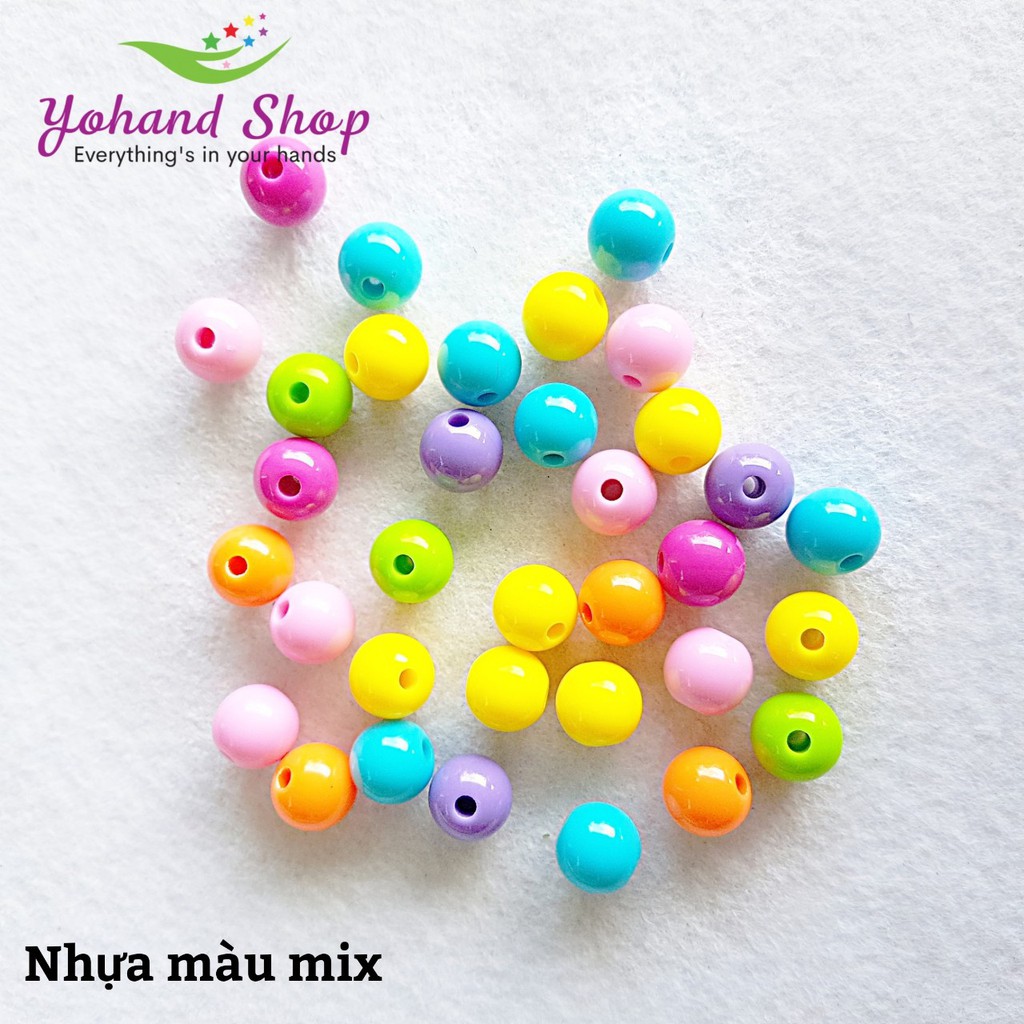 Hạt nhựa màu ( gói 100 gram)