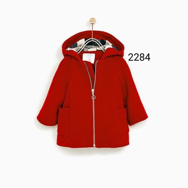 Áo khoác dạ Zara đỏ cực sang chảnh