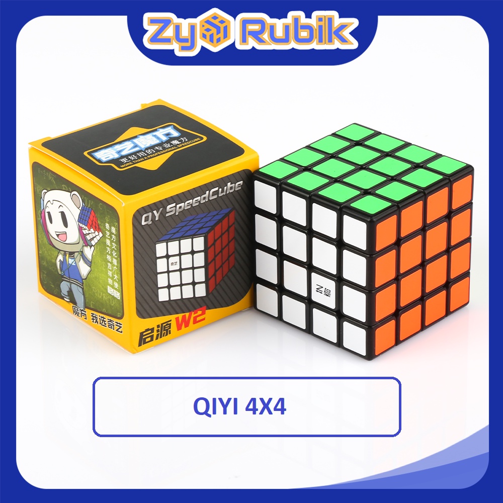 Rubik 4x4 QiYi Qiyuan W2 Black ( Màu Đen ) - Đồ Chơi Rubik 4 Tầng - ZyO Rubik