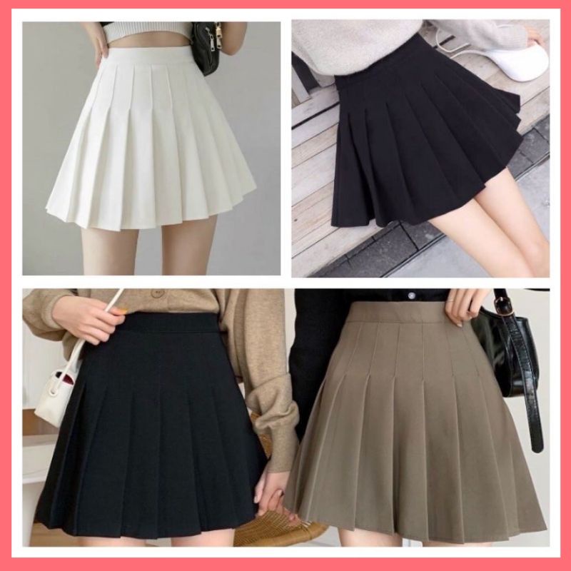 Chân váy xếp ly, váy tenis có quần trong chống lộ