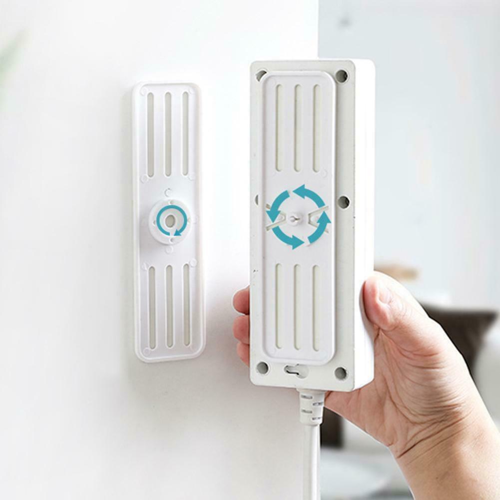 Giá Dán Tường Để Ổ Cắm Điện Xoay 360 Độ POWER