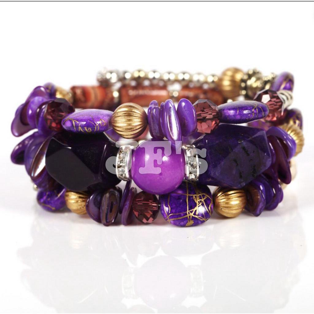 Vòng đeo tay nữ, vòng đeo tay nhiều lớp thời trang màu sẵ