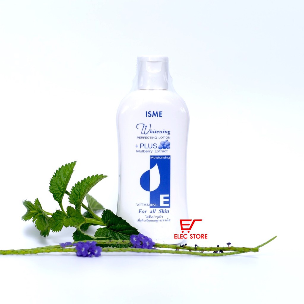 Sữa dưỡng thể ISME whitening Vitamin E 190ml Thái Lan