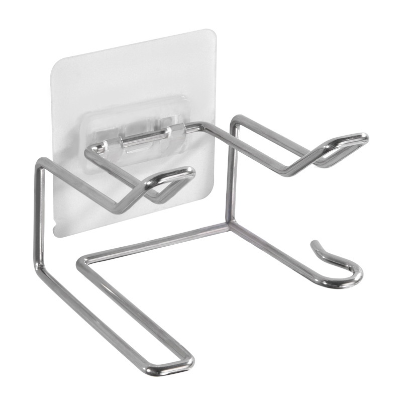 Giá treo Máy sấy tóc khung Inox đế trong Latimax dán tường nhà tắm tiện lợi bền đẹp