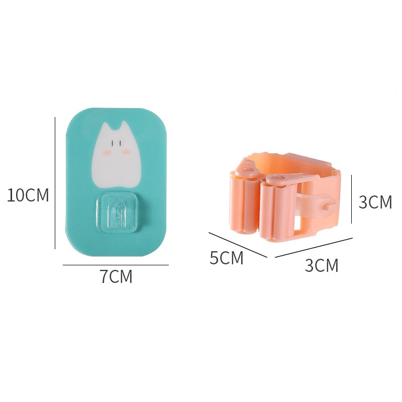 Giá Đỡ Chổi/Cọ Lau Nhà Gắn Tường Có Giác Hút Tiện Dụng Cho Nhà Tắm