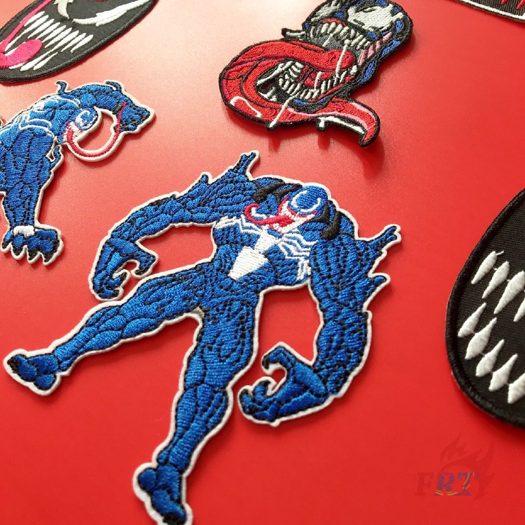 ☸ Miếng Dán Ủi Thêu Hình Marvel - Venom ☸ 1 Miếng Vá Ủi Quần Áo Hình Huy Hiệu (Marvel - Series 12)