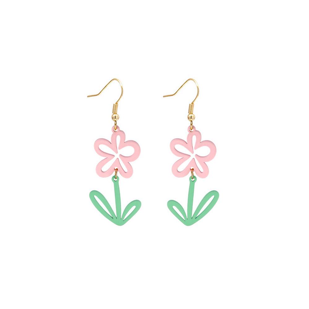 Bông Tai Dáng Dài Màu Sắc Ngọt Ngào Thời Trang Cho Nữ