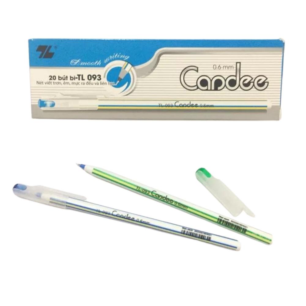 Bút Bi Thiên Long Tl-093 Dành Cho Học Sinh , Combo 5 Cây ,  Xanh , Đen , Đỏ Nét 0.6mm