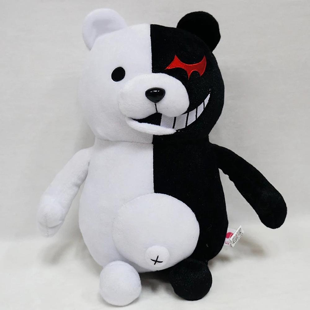 Dyruidoj Dangan Ronpa Đồ Chơi Búp Bê Nhồi Bông Hình Gấu Bông Màu Trắng Đen Mềm Mại