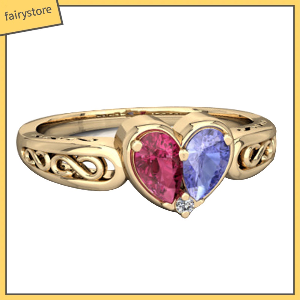 Nhẫn Cưới Đính Đá Hình Trái Tim