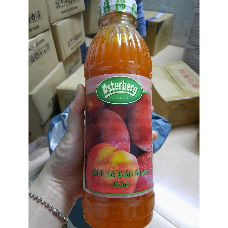 Sinh tố Đào bốn mùa Osterberg chai 1L