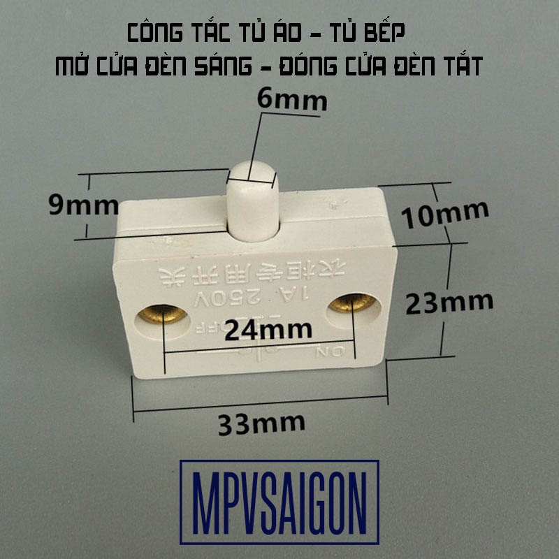 Công tắc vuông tủ áo tủ lạnh tủ bếp tủ rượu mở cửa đèn sáng tự động