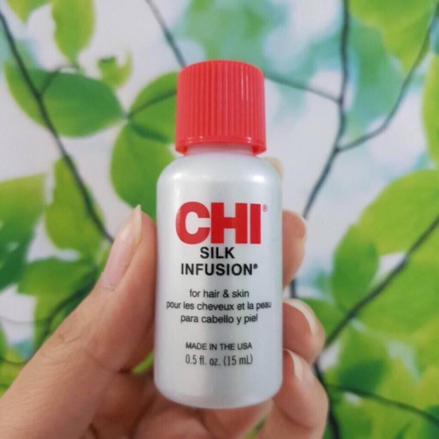 TINH CHẤT CHI SILK INFUSION 15ML DƯỠNG TÓC MỀM MẠI, BÓNG MƯỢT 15ml