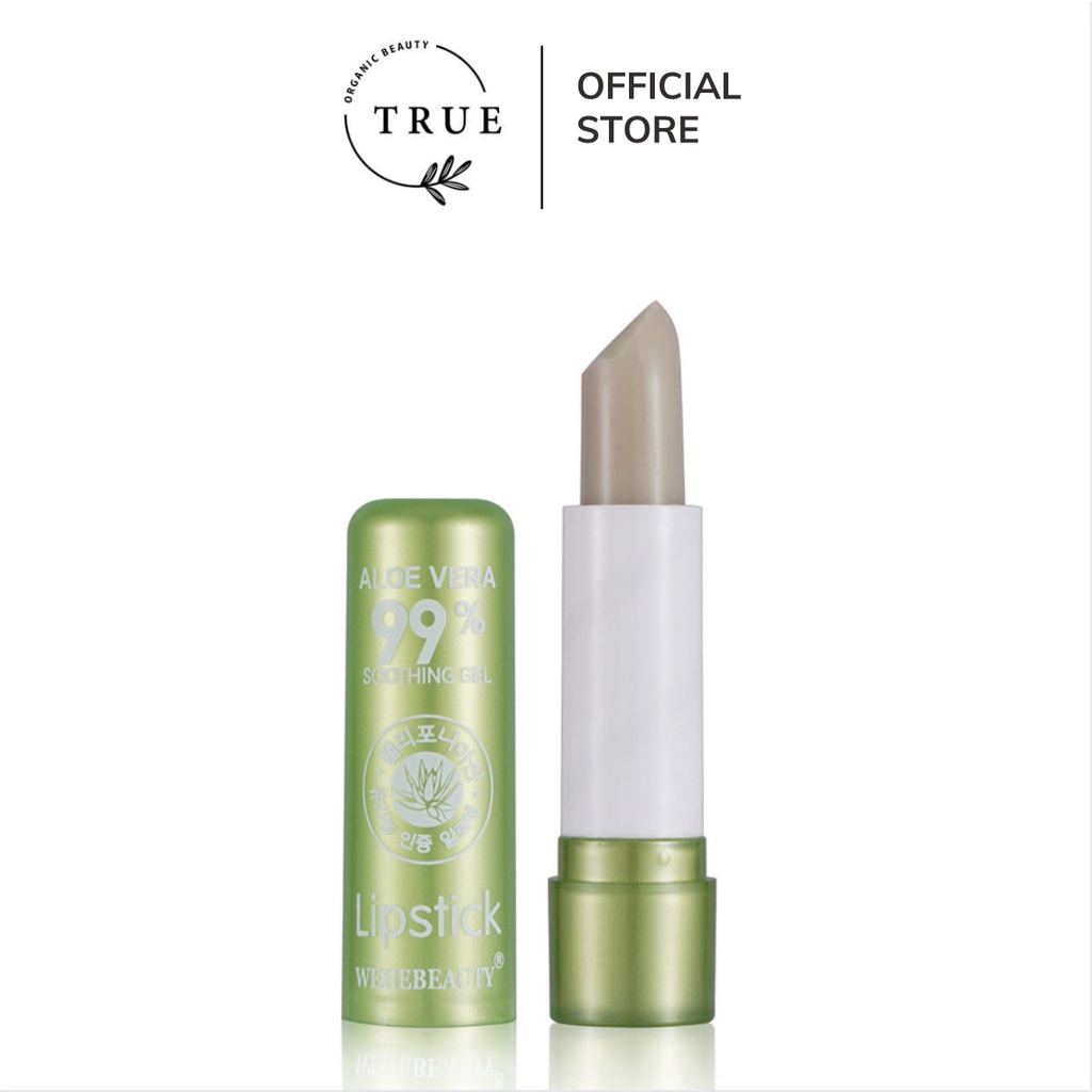 Son dưỡng ẩm nha đam tự nhiên Kiss Beauty có tính năng đổi màu môi