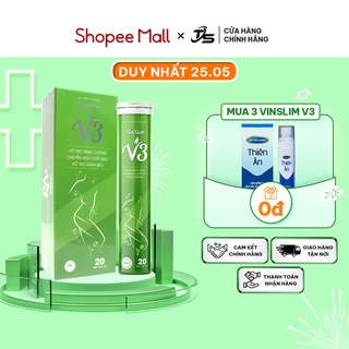 Combo 3 Sủi giảm cân VinSlim V3 TS GROUP Giảm cân cấp tốc Hiệu quả nhanh An toàn tại nhà Hộp 20 viên sủi – Ami Slim