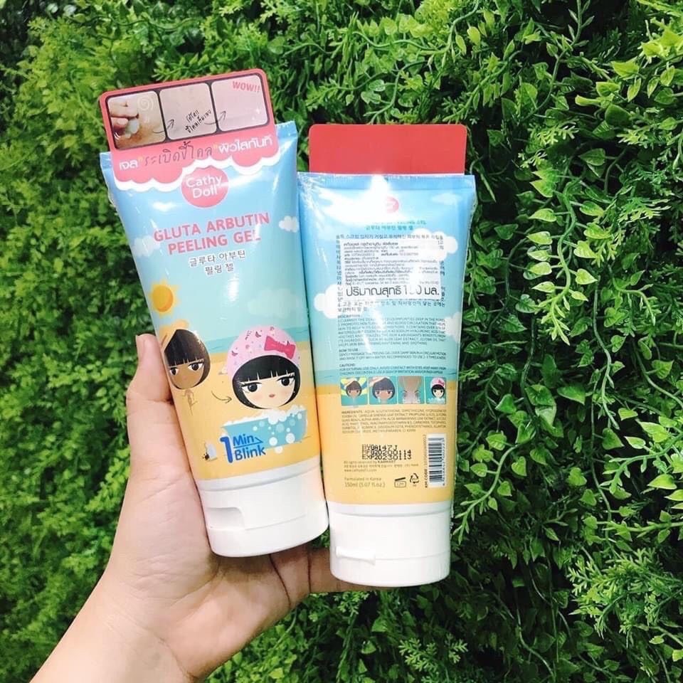 Tẩy tế bào chết body+face Cathy Doll L-Gluta Arbutin Peeling Gel