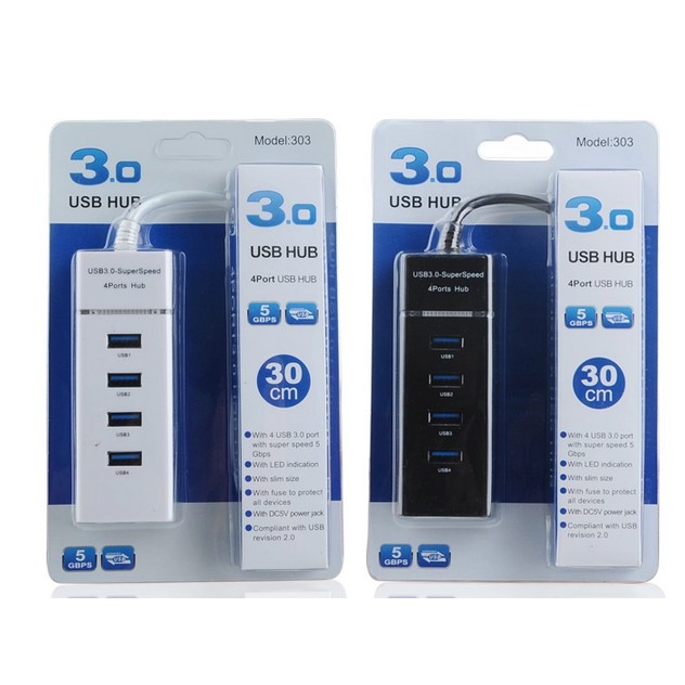 [Hub usb 3.0] Bộ Chia USB Từ 1 Thành 4 Cổng USB Tốc Độ 3.0, Chính Hãng - Min STORE