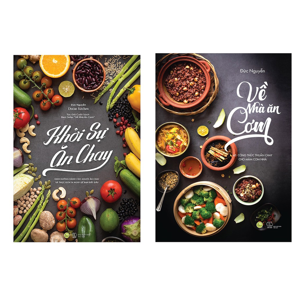 Sách - Combo hai cuốn : khởi sự ăn chay+ Về nhà ăn cơm mẹ nấu. | BigBuy360 - bigbuy360.vn