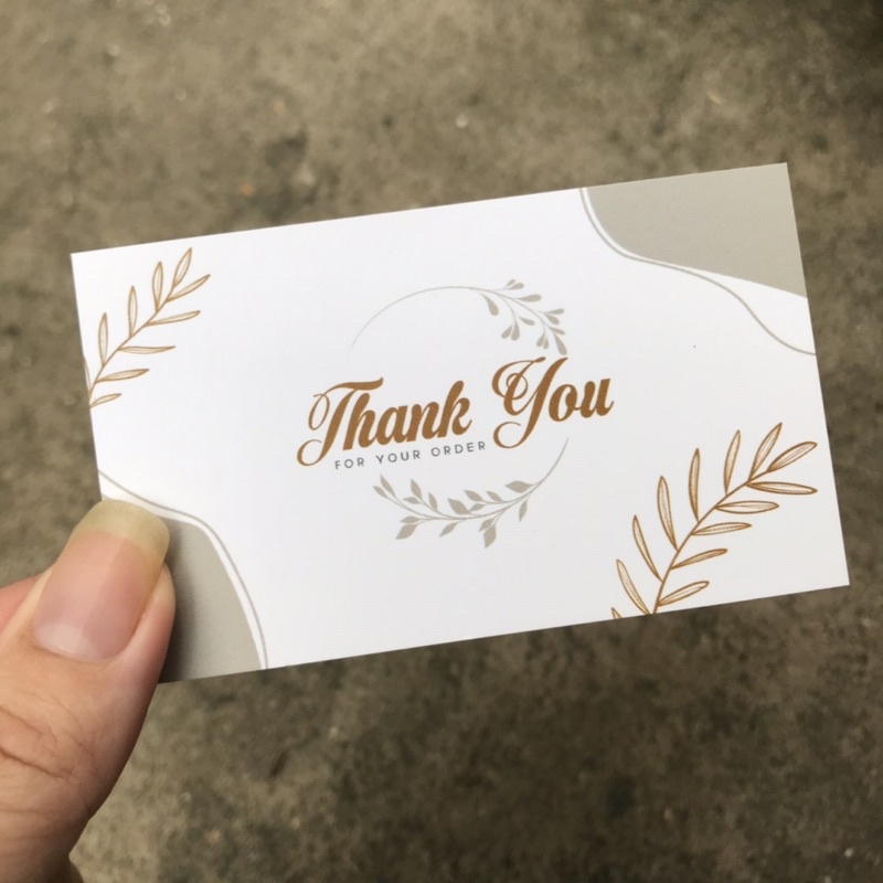 Combo 100 cái  thankyoucard, thiệp cảm ơn, Thẻ cám ơn có sẵn, Giấy bìa cứng cán màng size 9x5.5cm