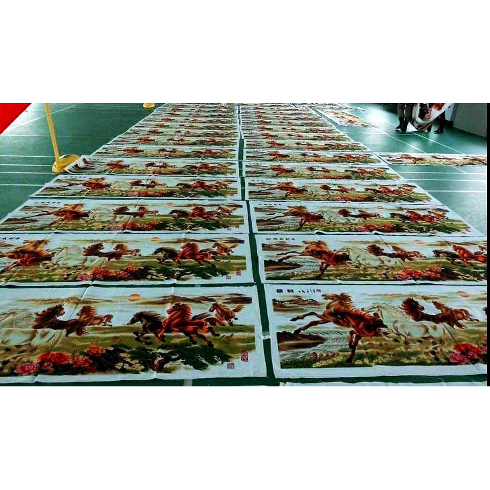 Tranh Thêu Chữ Thập MÃ ĐÁO THÀNH CÔNG thêu sẵn đã thành phẩm