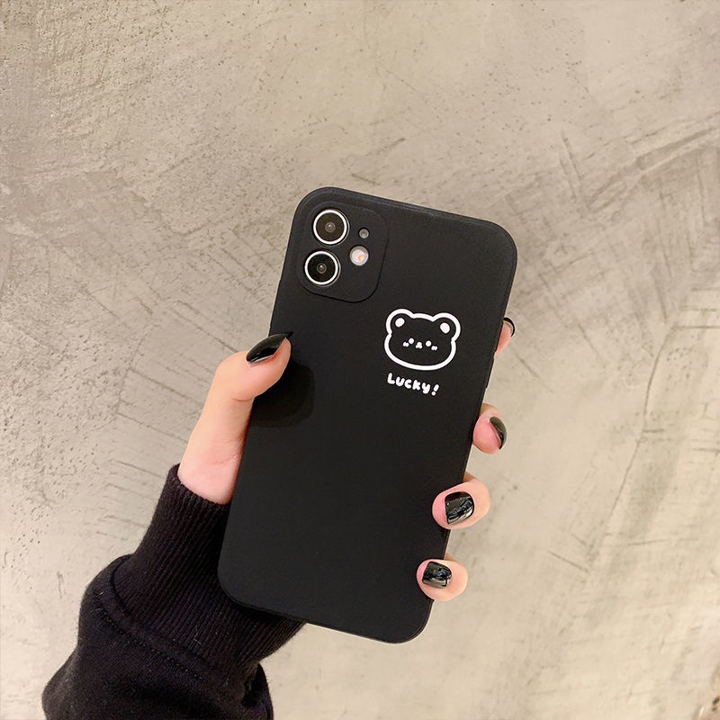 Ốp lưng gấu Lucky dễ thương cực cho nhiều dòng máy của Iphone/samsung/oppo/vivo/xiaomi/realme