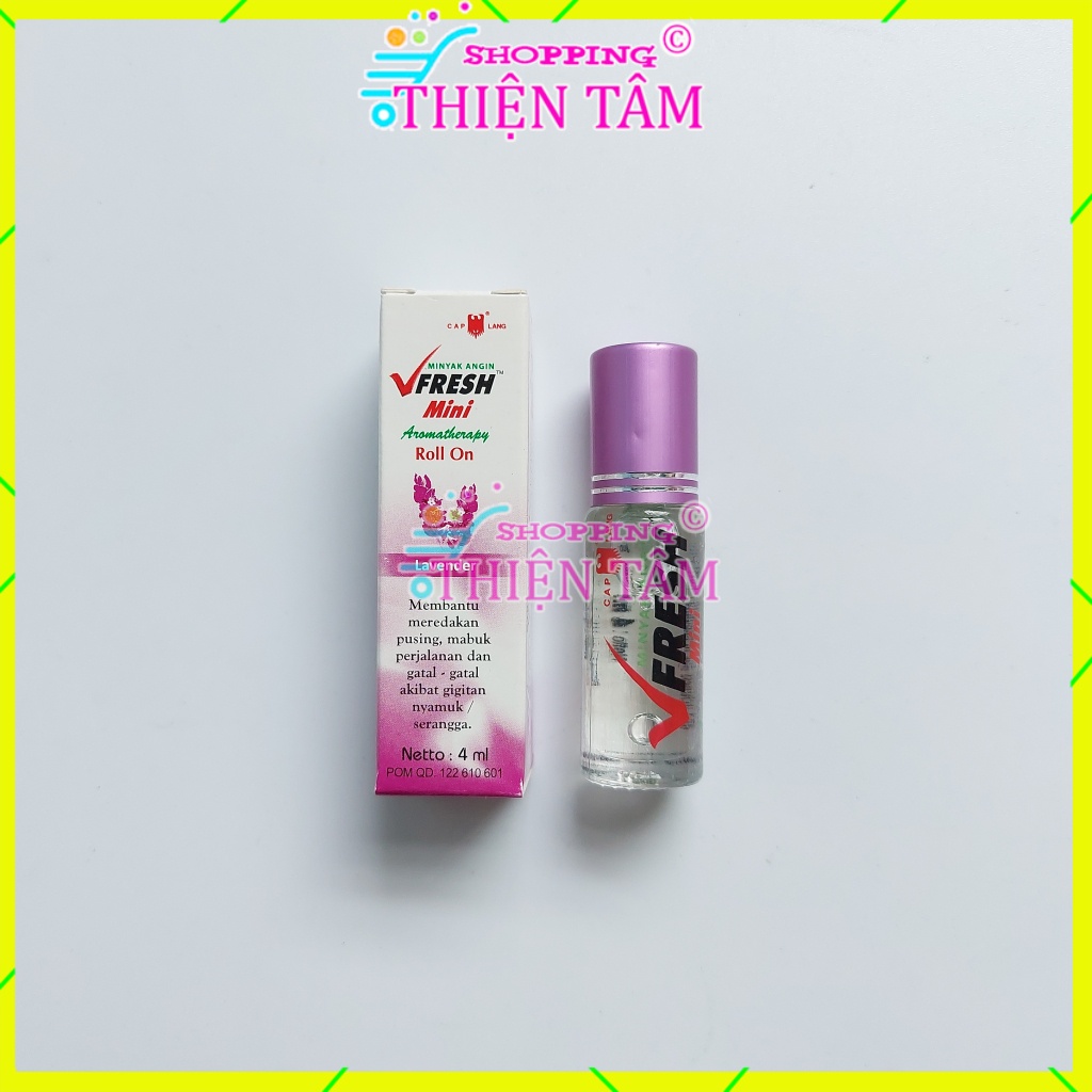 Dầu Lăn V-fresh 4ml Thảo Dược Mini Indonesia chính hãng