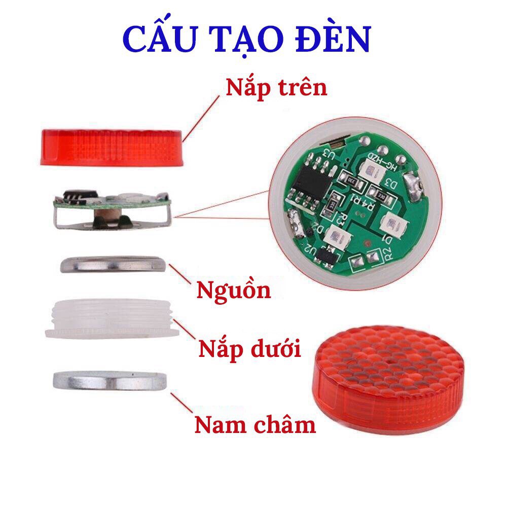 [FREESHIP] Bộ 2 đèn led nhấp nháy nhiều chế độ cảnh báo xe đi sau khi mở cửa xe hơi, ô tô