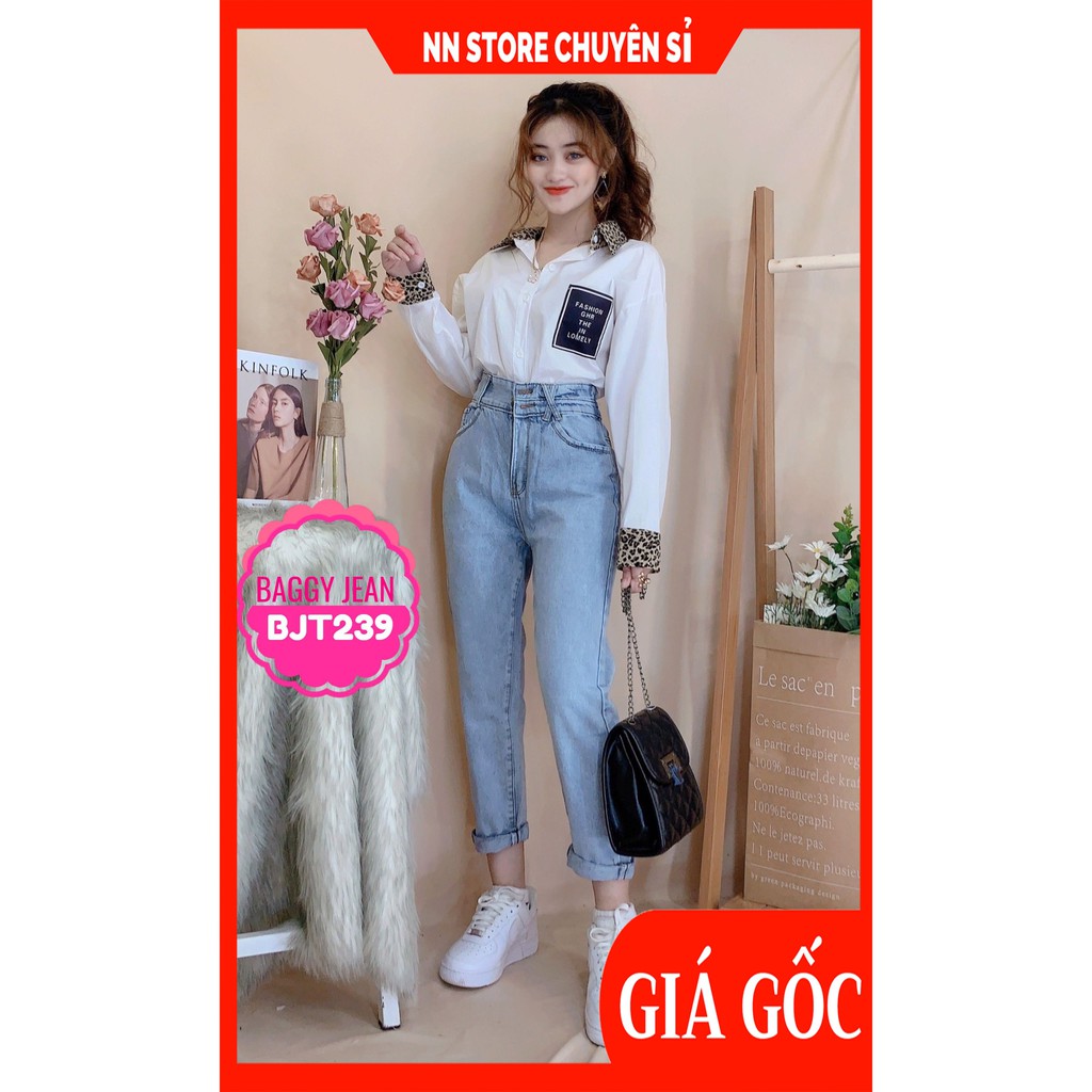 QUẦN BAGGY JEAN LƯNG KIỂU X CỰC XINH BJT239 - QUẦN BAGGY JEAN ỐNG ĐỨNG ⚡100% ẢNH THẬT⚡ NN CHUYÊN SỈ