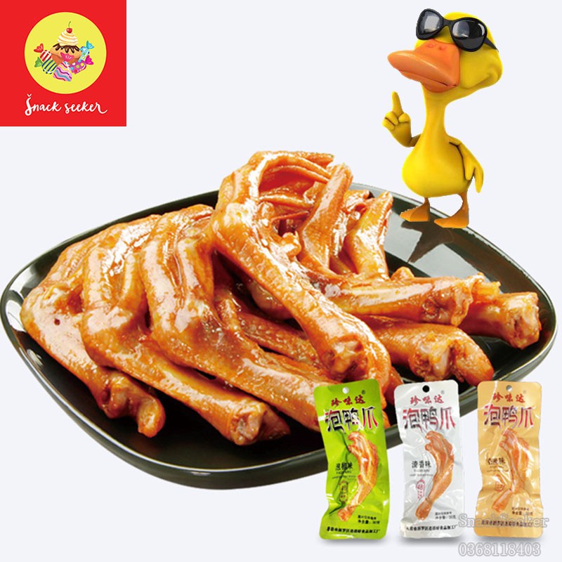 [FREESHIP EXTRA 50K] Chân Vịt Cay Thơm 3 vị siêu ngon - Đồ ăn vặt Trung Quốc - Snackseeker