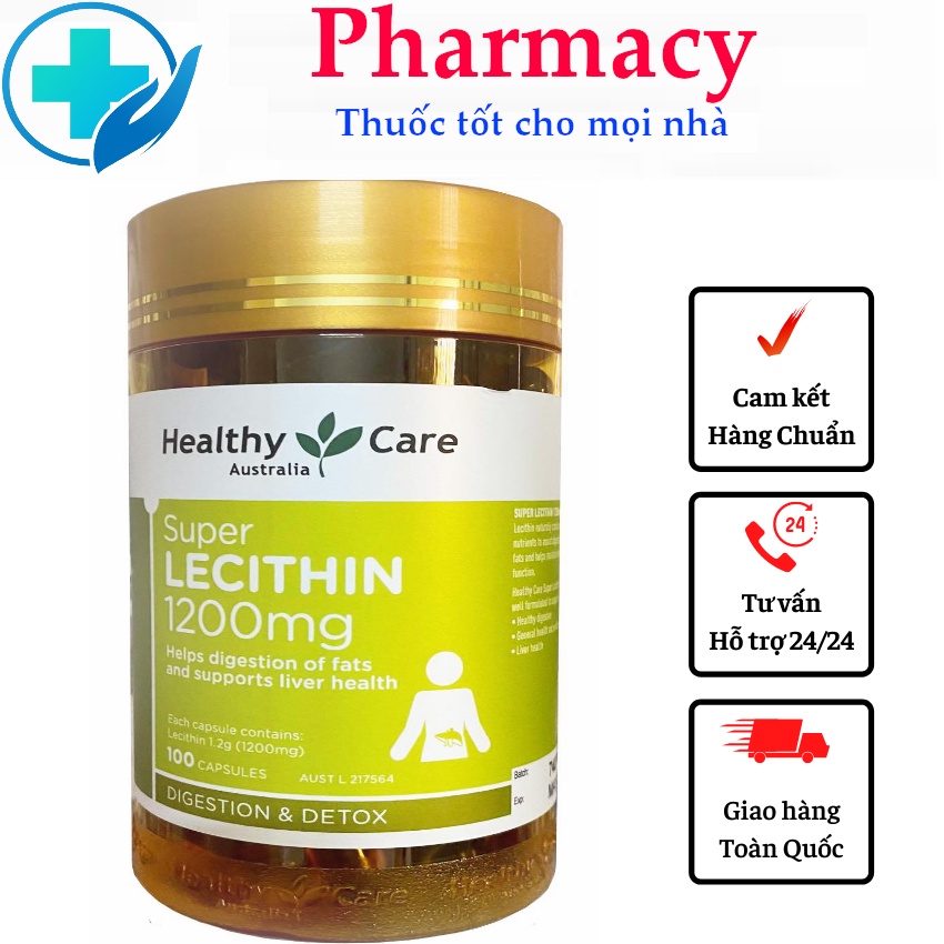 Mầm đậu nành Healthy Care Super Lecithin đẹp da, đào thải độc tố gan, cân bằng nội tiết tố