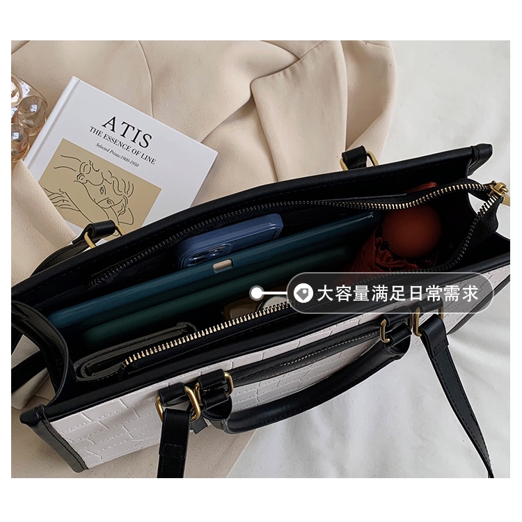 Túi Xách JASMIN NOIR Nữ Da PU Họa Tiết Da Cá Sấu Sang Trọng
