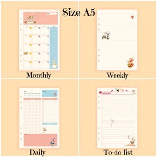 GIẤY REFILL PLANNER NHẬT BẢN (SIZE A5, A6)