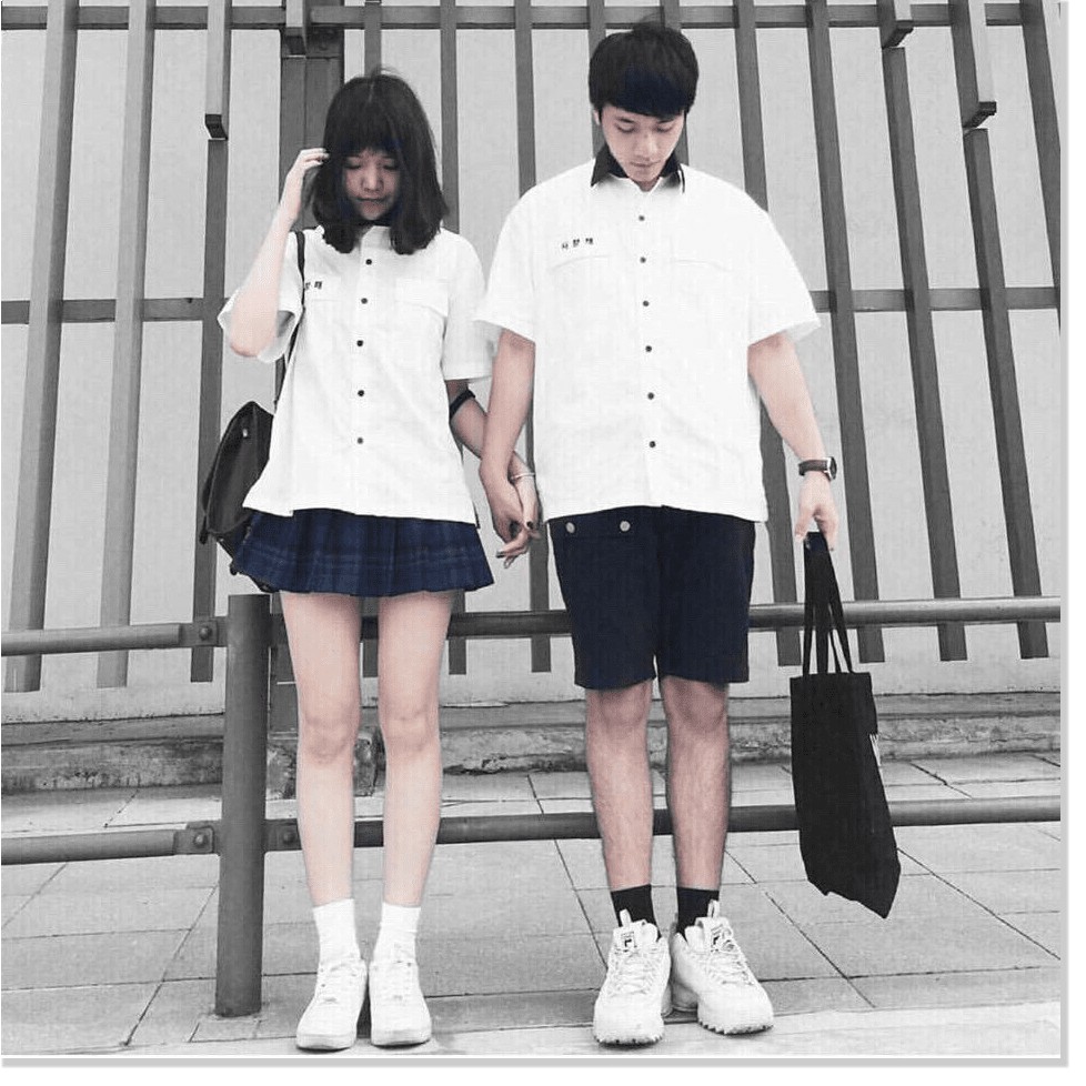 Áo sơ mi nam nữ tay dài kiểu học sinh,(Onesize dưới 65Kg), phong cách Hàn Quốc, áo khoác sơ mi nam nữ thời trang trẻ, mẫ | BigBuy360 - bigbuy360.vn